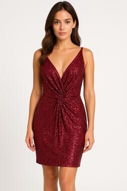 Astr The Label Red Sequin Dress NWT Large New Years Party Cocktail Rave Holiday
